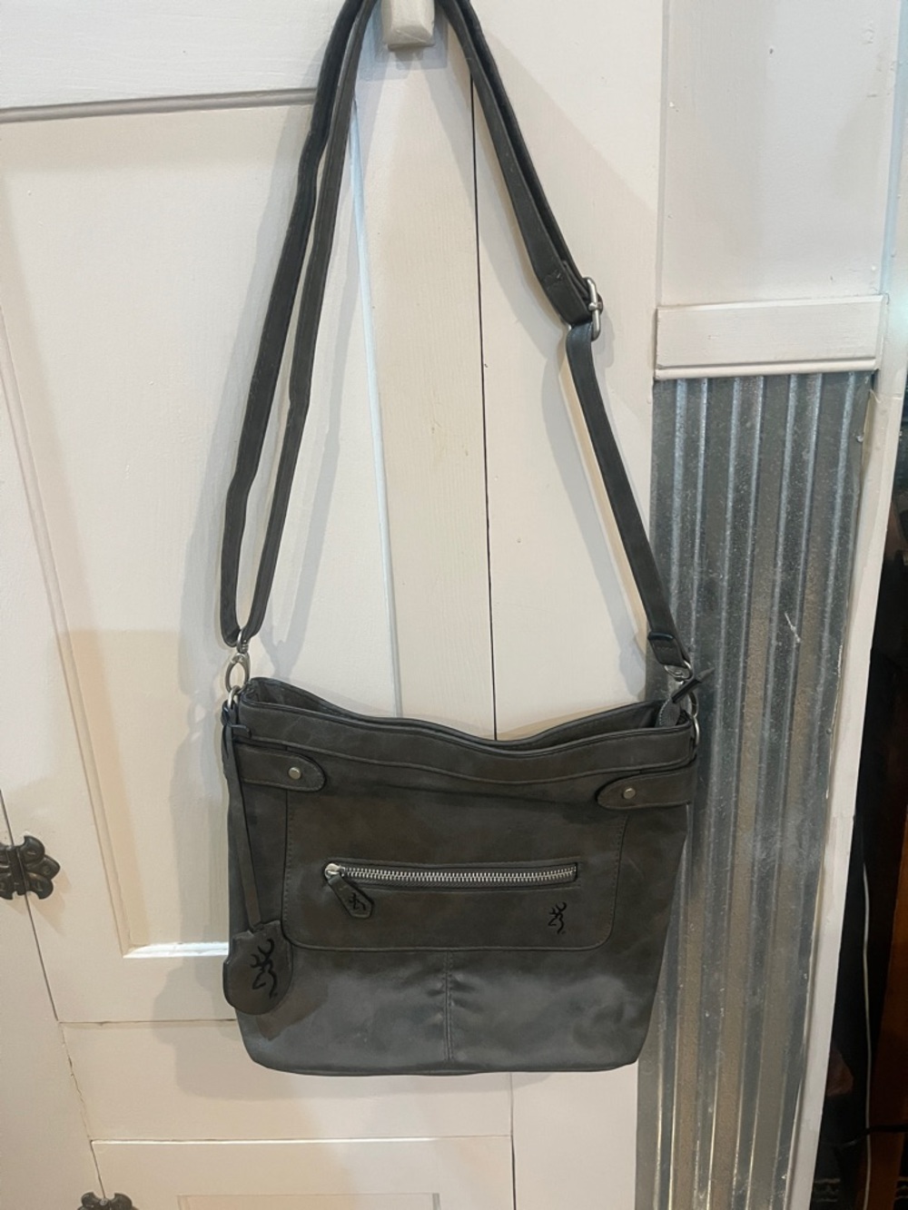 Browning Charcoal Gray Crossbody Shoulder Bag